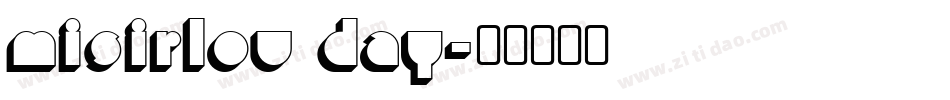 Misirlou Day字体转换